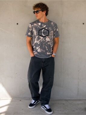 One of a Kind RVCA Reverse Tie Dye Tee | Hand Upcycled by Me